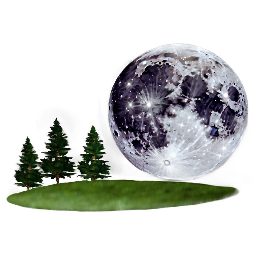 Moon Illuminated Path Png Hel PNG Image