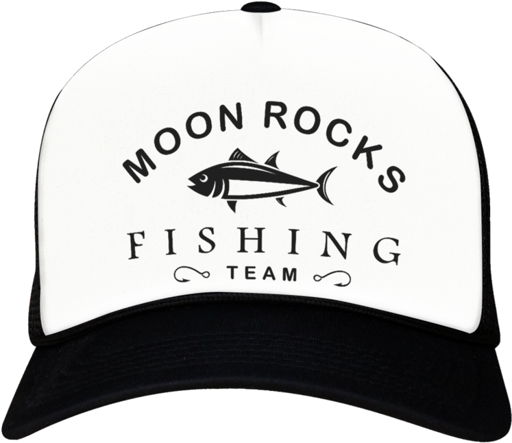 Moon Rocks Fishing Team Cap PNG Image