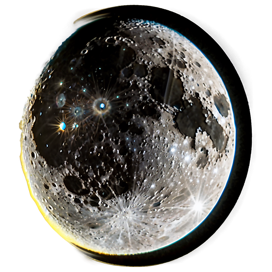 Moon Through Telescope Png Clm78 PNG Image