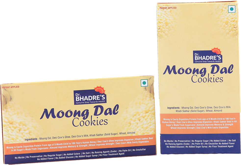 Moong Dal Cookies Packaging Design PNG Image