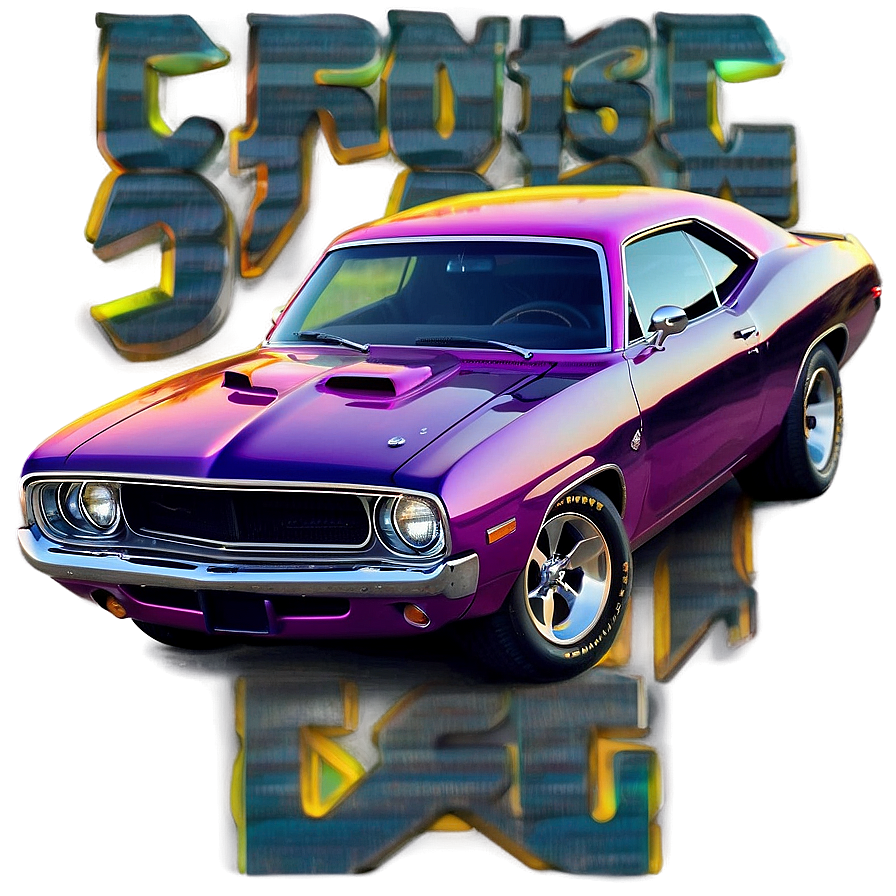 Mopar Muscle Car Graphic Png 06252024 PNG Image