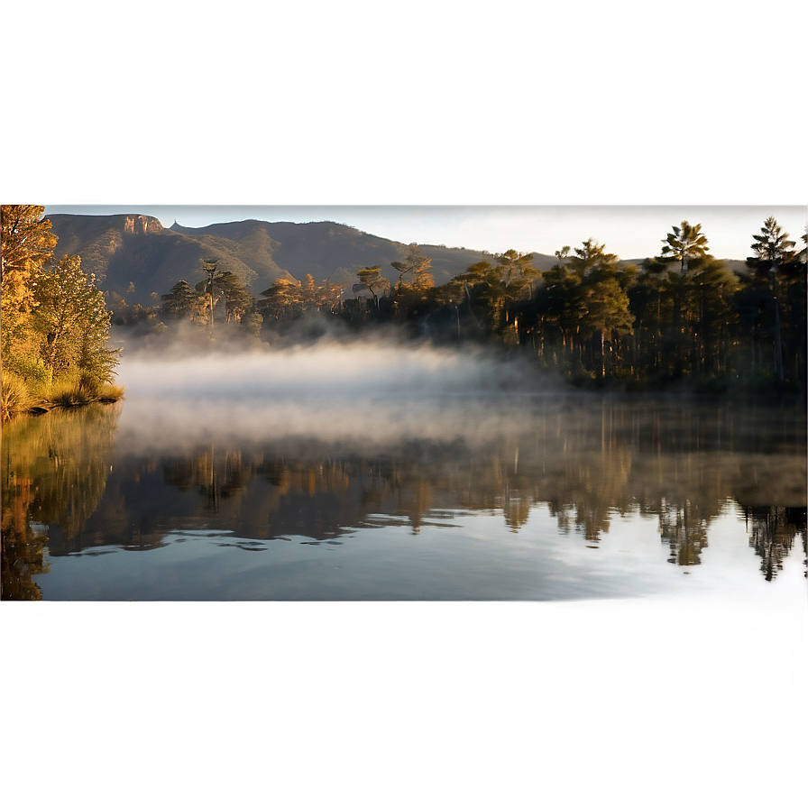 Morning Lake Mist Png 1 PNG Image