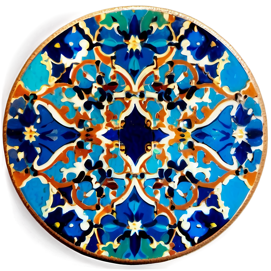 Moroccan Tile Coaster Png Ogw98 PNG Image