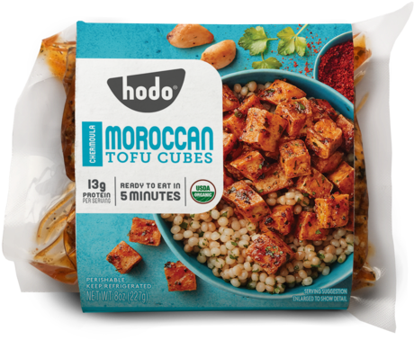 Moroccan Tofu Cubes Package PNG Image