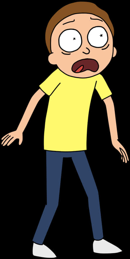 Morty_ Smith_ Shocked_ Expression_ Rick_and_ Morty PNG Image