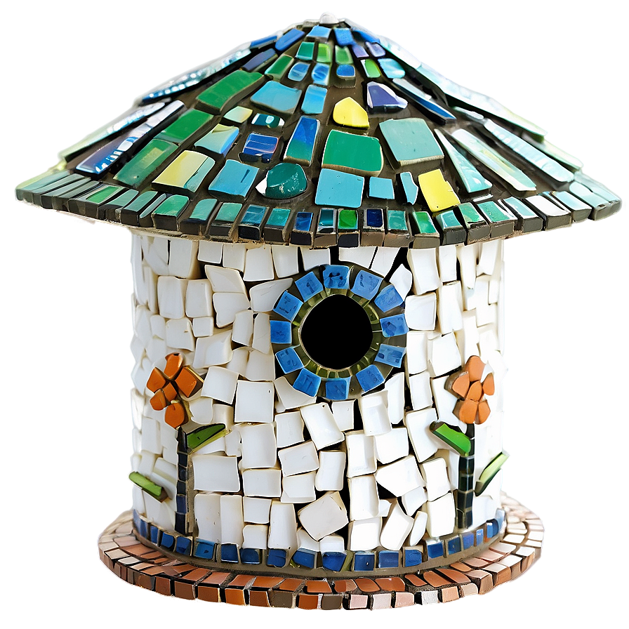 Mosaic Birdhouse Project Png Wjw16 PNG Image