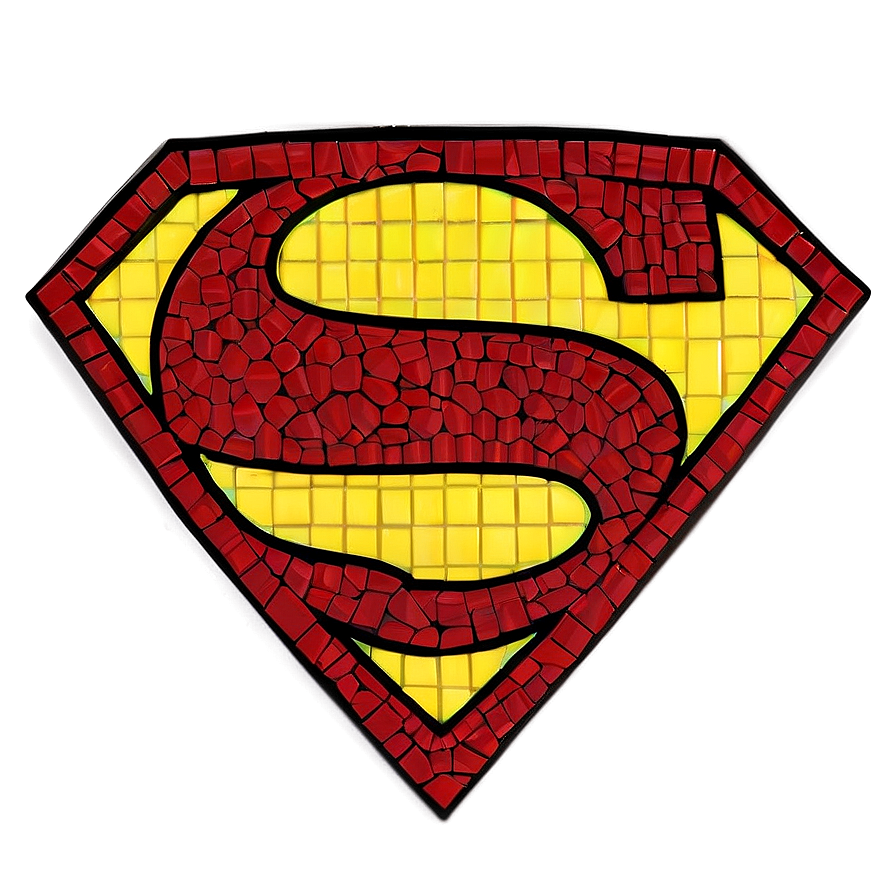 Mosaic Superman Logo Png 65 PNG Image