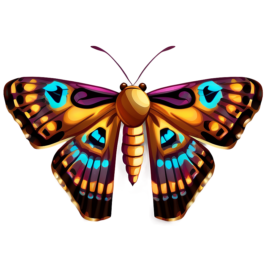 Moth Digital Art Png Tyn37 PNG Image