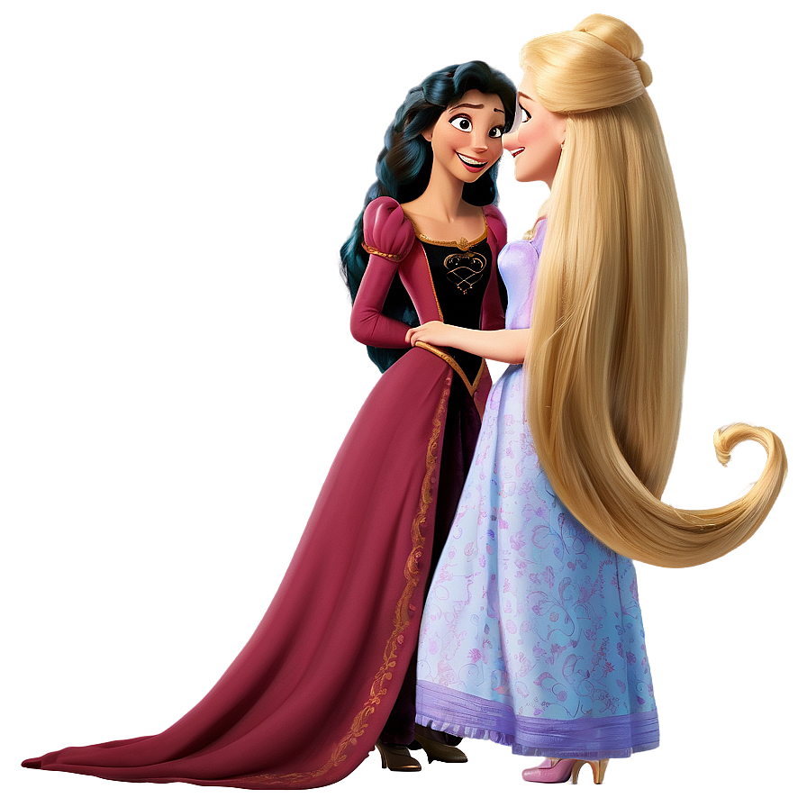 Mother Gothel And Rapunzel Png Qkp PNG Image