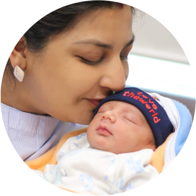 Mother Newborn Bonding Moment PNG Image