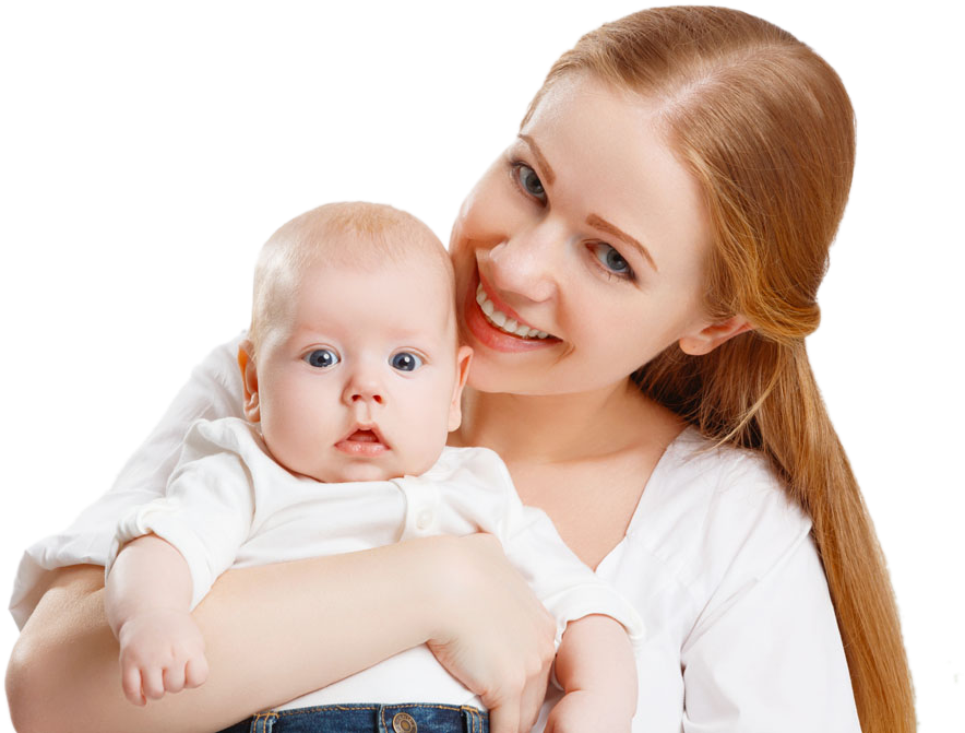 Motherand Baby Smiling PNG Image