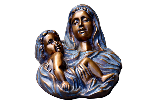 Motherand Child Sculpture PNG Image