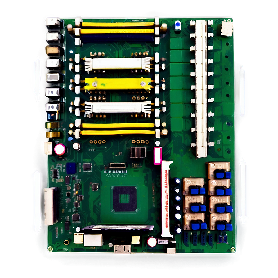 Motherboard Components Labelled Png Xwj14 PNG Image