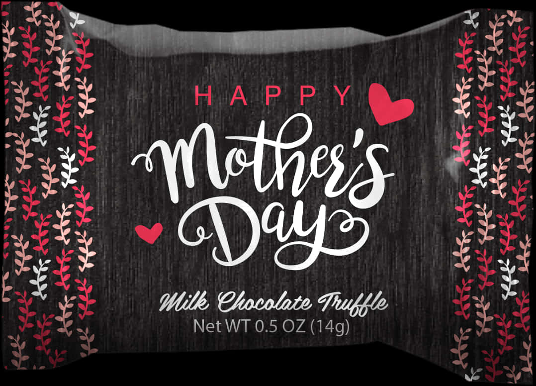 Mothers Day Chocolate Truffle Packaging PNG Image