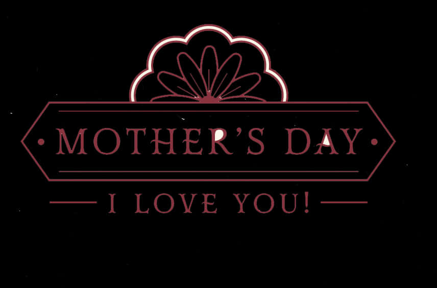 Mothers Day Love Message PNG Image