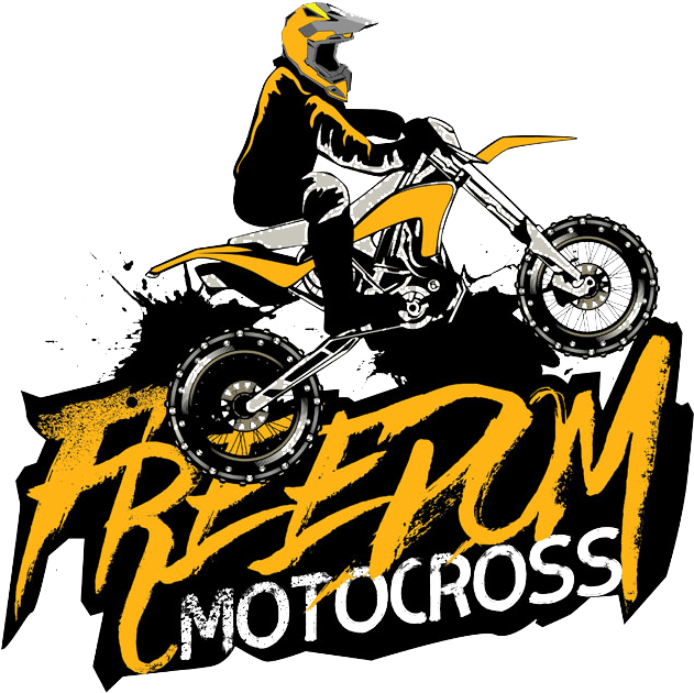 Motocross Freedom Rider Graphic PNG Image