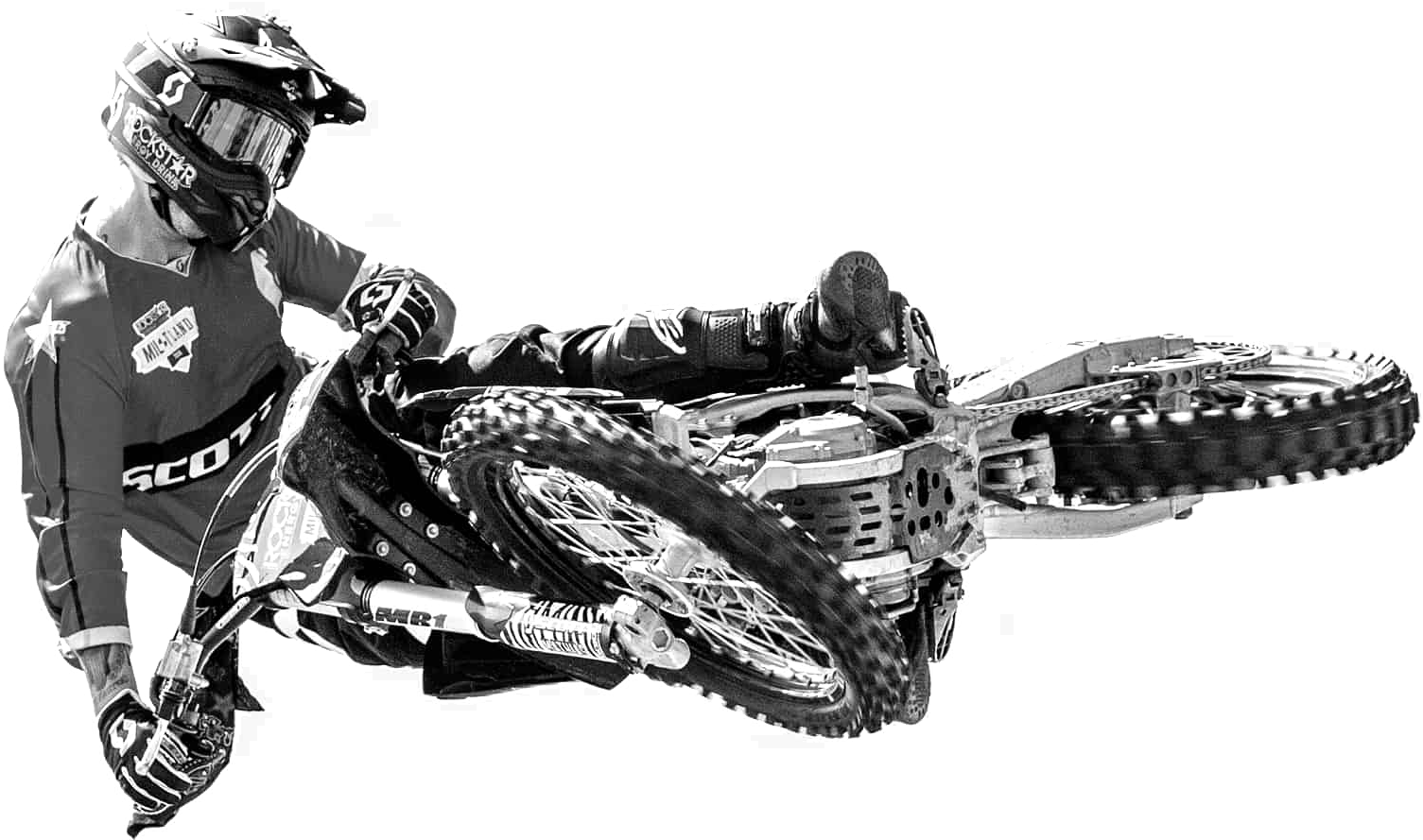 Motocross Rider Mid Air Trick.png PNG Image