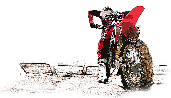 Motocross Rider Preparation PNG Image