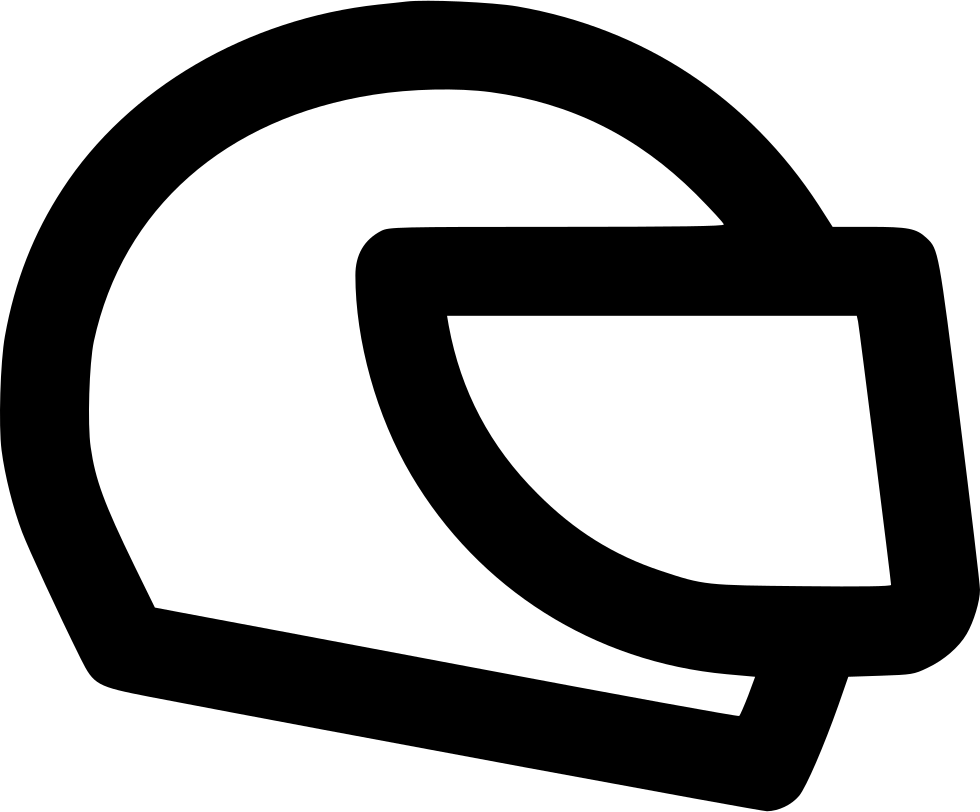 Motorcycle Helmet Side View PNG Image