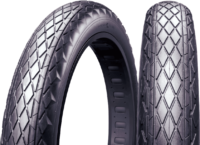 Motorcycle Tires Profile View PNG Image