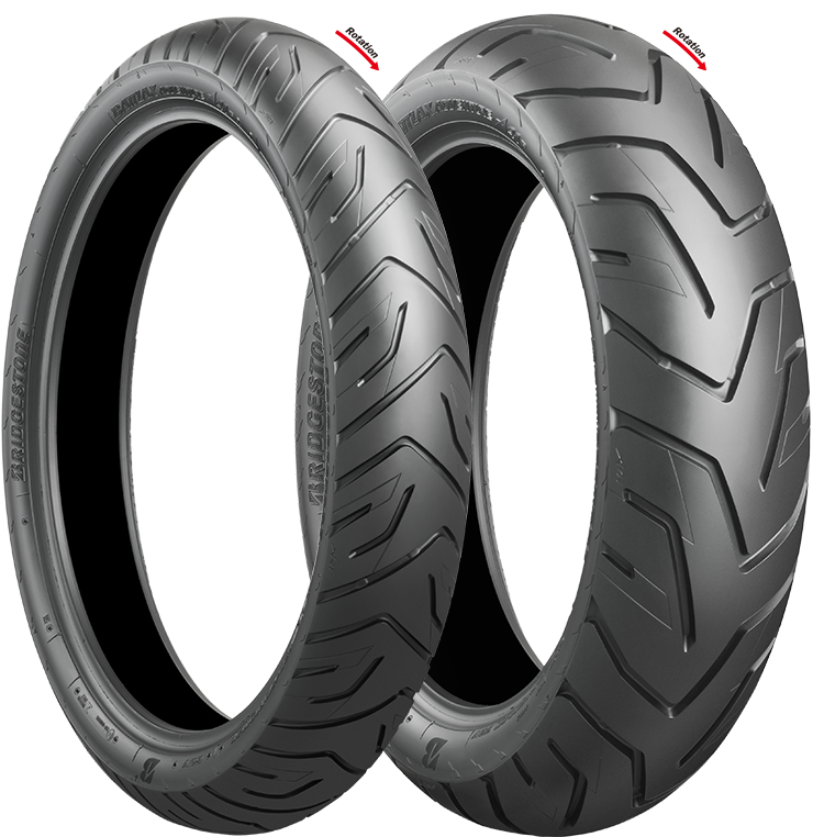 Motorcycle Tyres Interlocking Design PNG Image