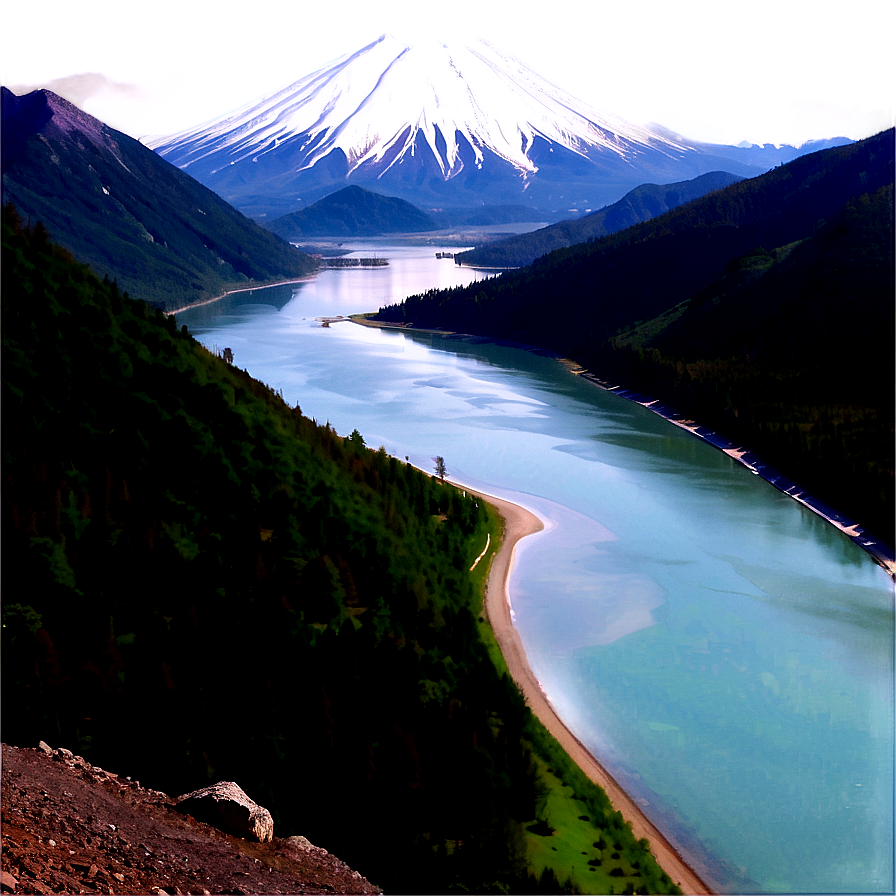 Mount Paektu Scenic View Png Koa67 PNG Image