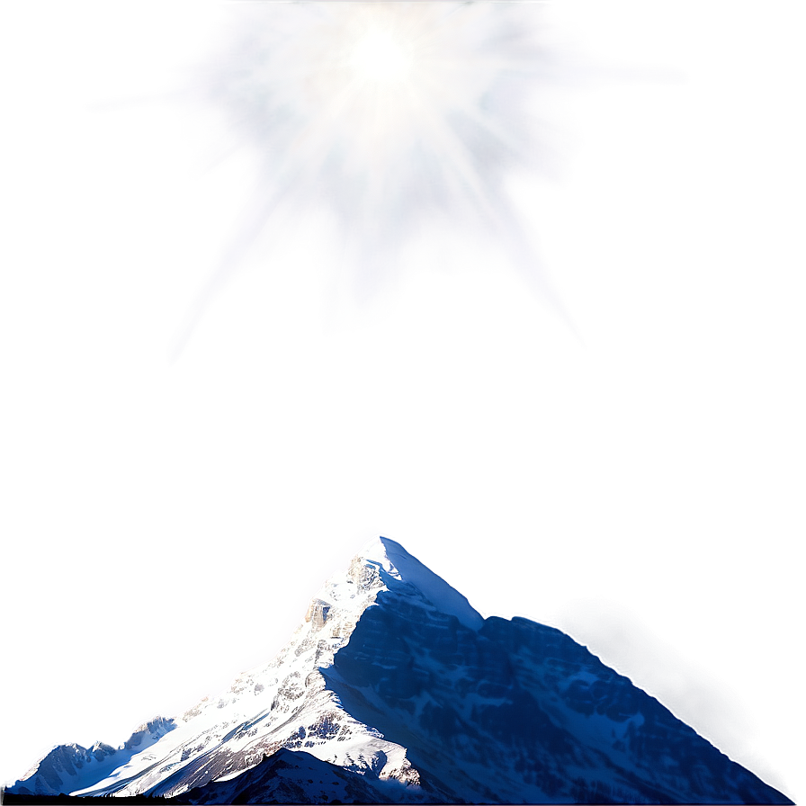 Mountain And Sunrays Png Qjr PNG Image