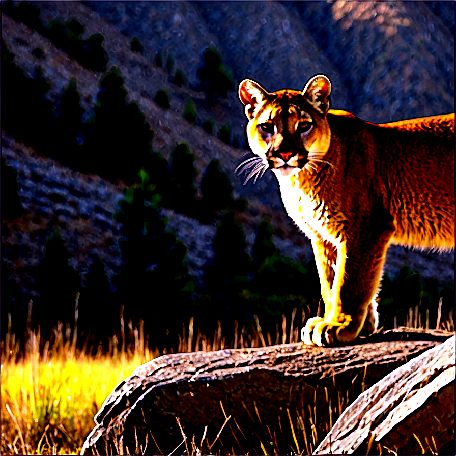 Mountain Lion Habitat Png Fgv1 PNG Image