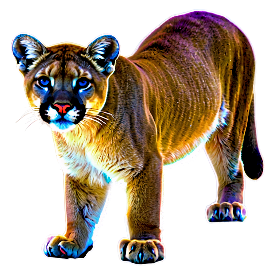 Mountain Lion In Summer Png Nxu53 PNG Image