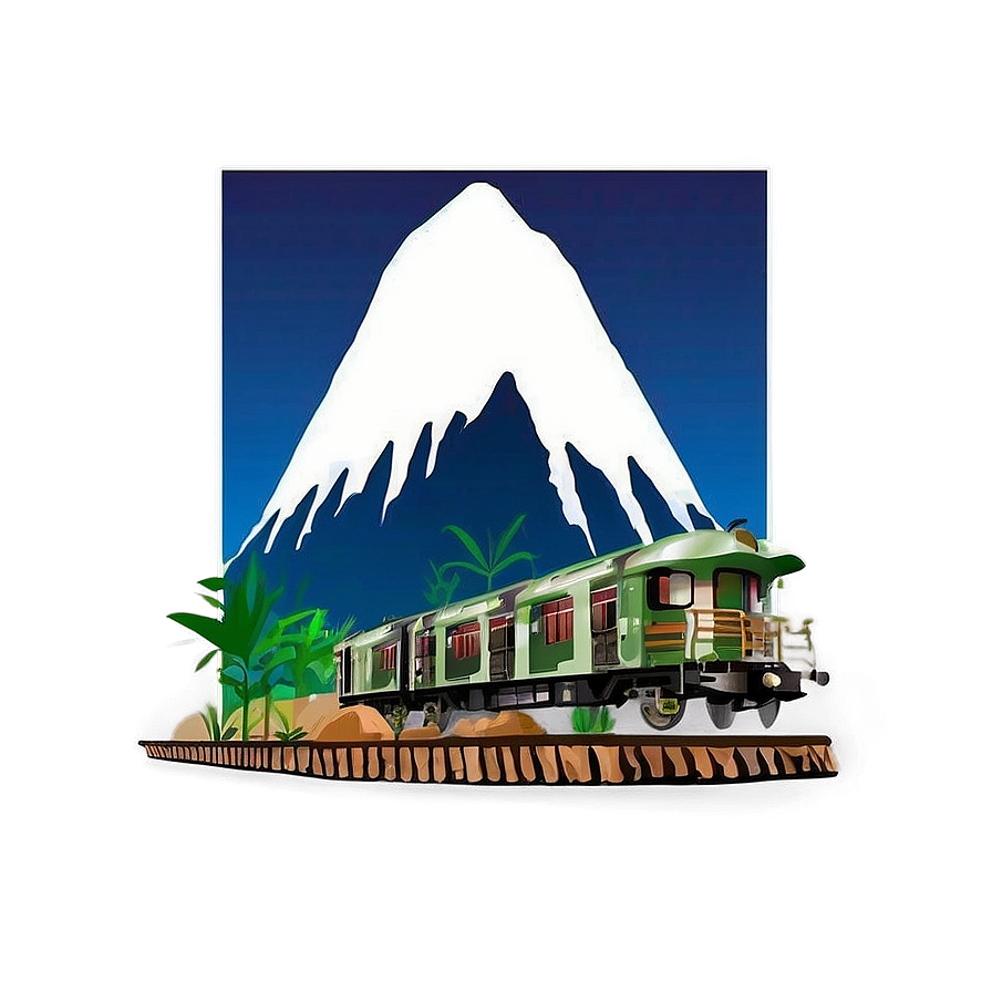 Mountain Railway Journey Png 05032024 PNG Image