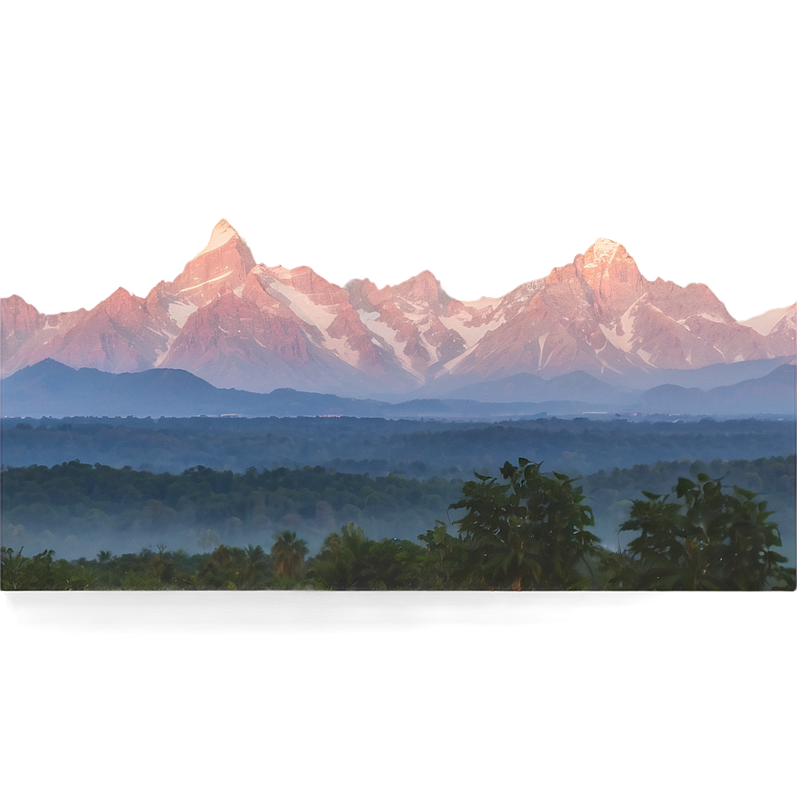 Mountain Range At Dawn Png 16 PNG Image