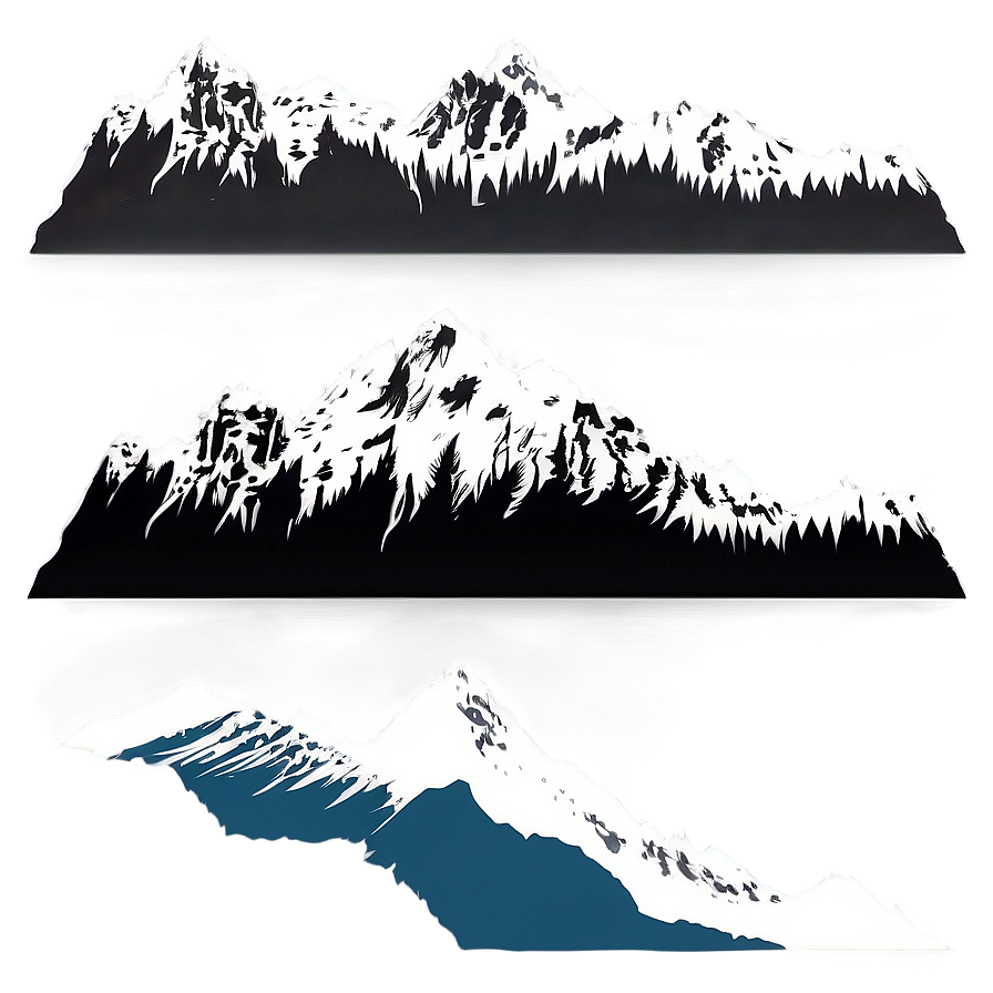 Mountain Range Silhouette Png Htu PNG Image