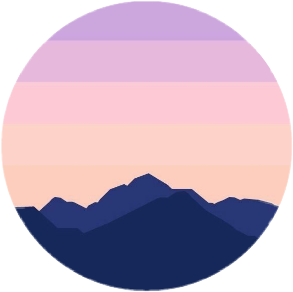 Mountain Summit Gradient Sky PNG Image