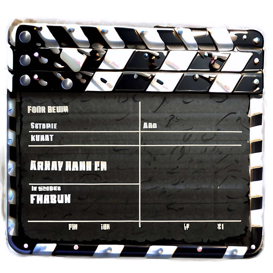 Movie Clapper Film Slate Png Yti PNG Image