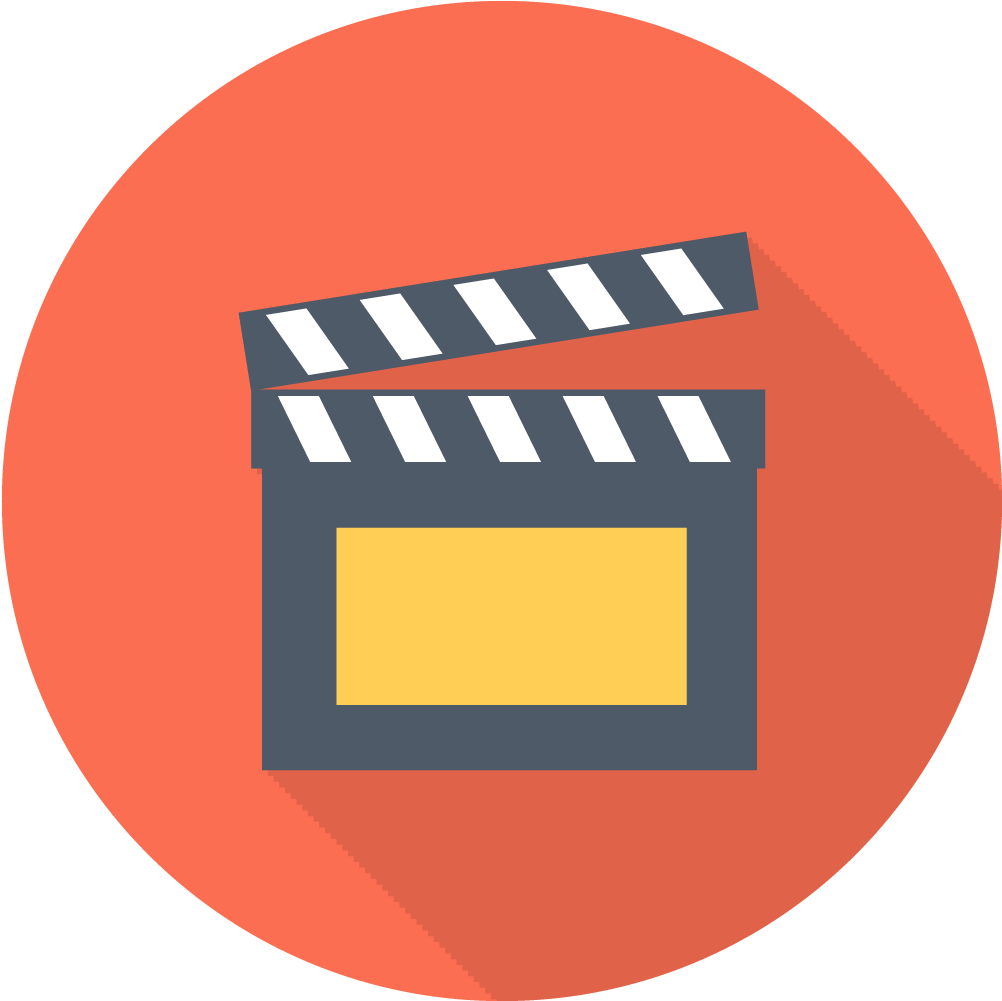 Movie Clapperboard Icon PNG Image