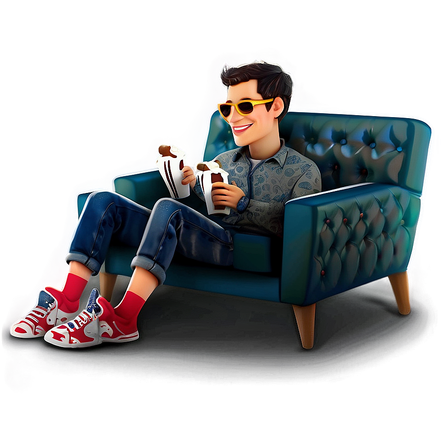 Movie Night Couch Png Coh PNG Image