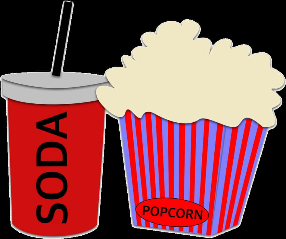 Movie Snack Combo Clipart PNG Image