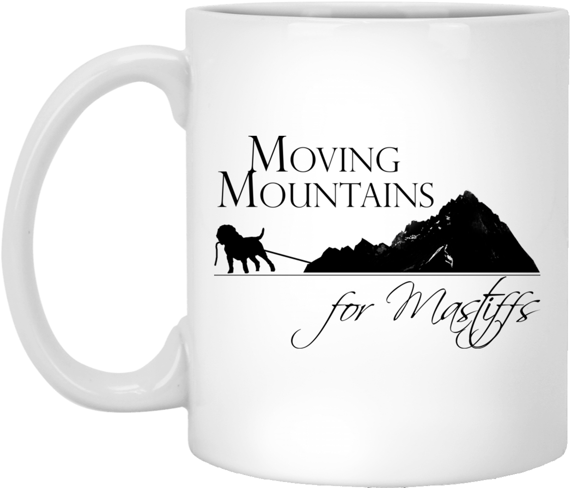 Moving Mountains Mastiff Coffee Mug PNG Image