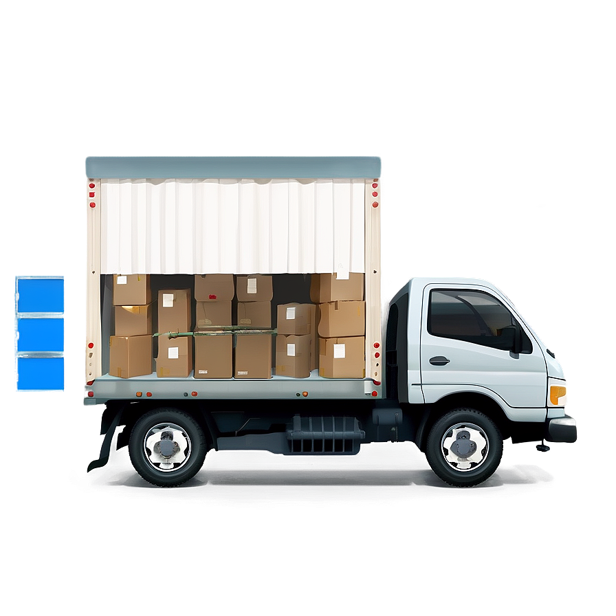 Moving Truck At House Png Hig18 PNG Image