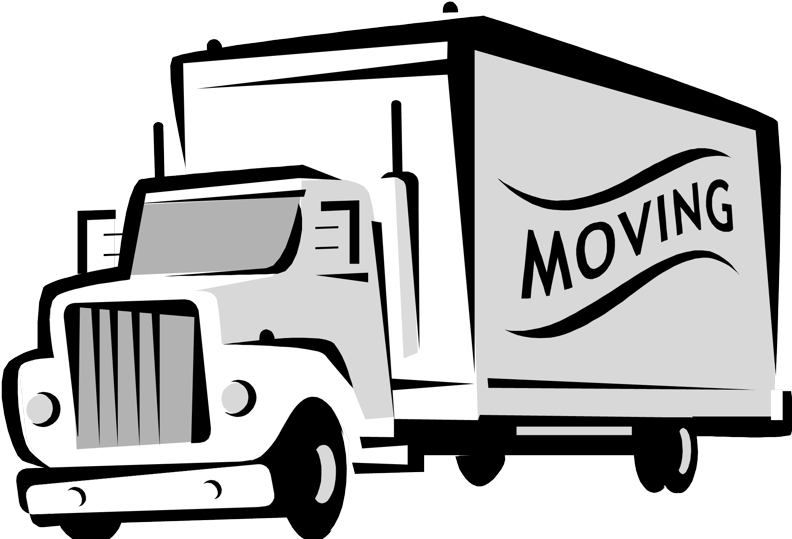 Moving Truck Graphic PNG Image