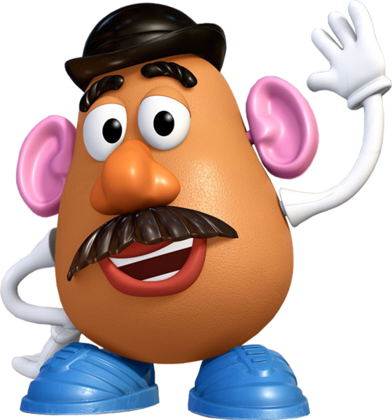 Mr Potato Head Character Waving PNG Image