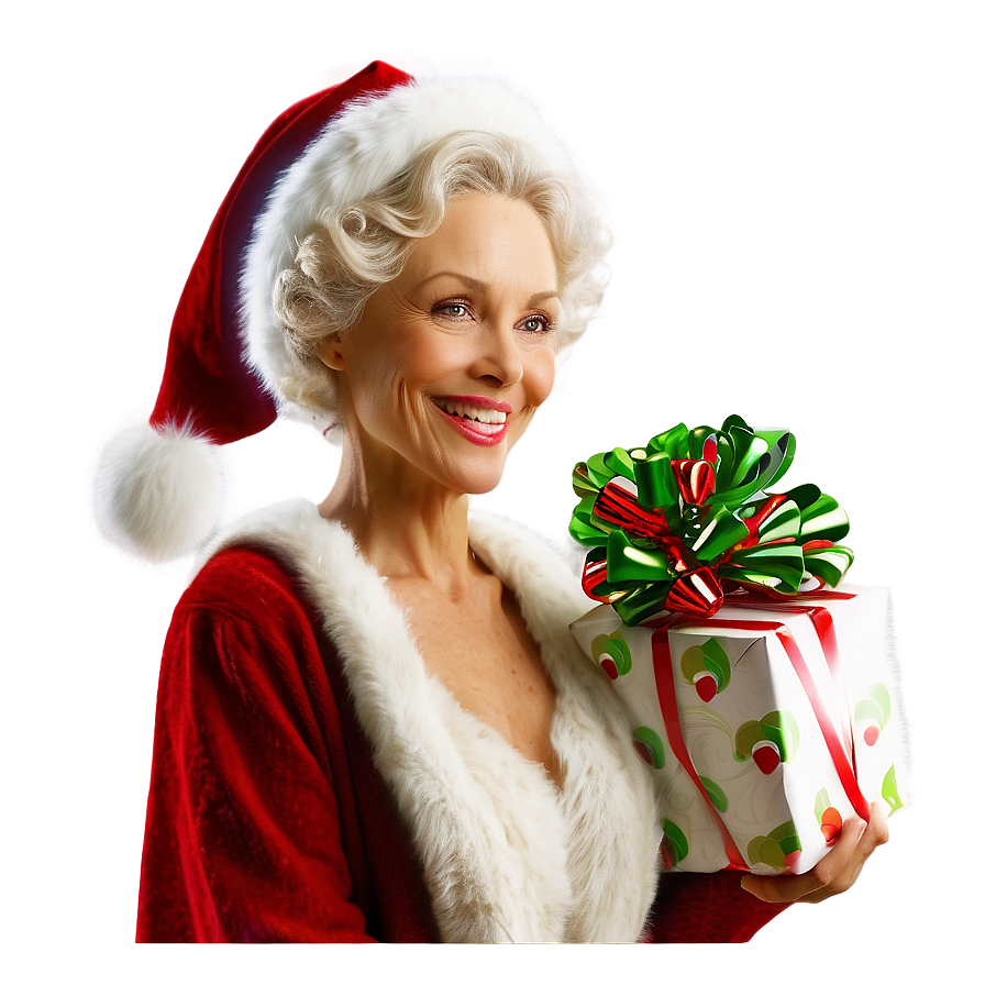 Mrs Claus Holiday Spirit Png 5 PNG Image