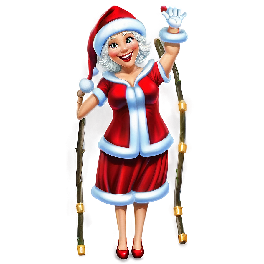 Mrs Claus Welcoming Christmas Png 06292024 PNG Image