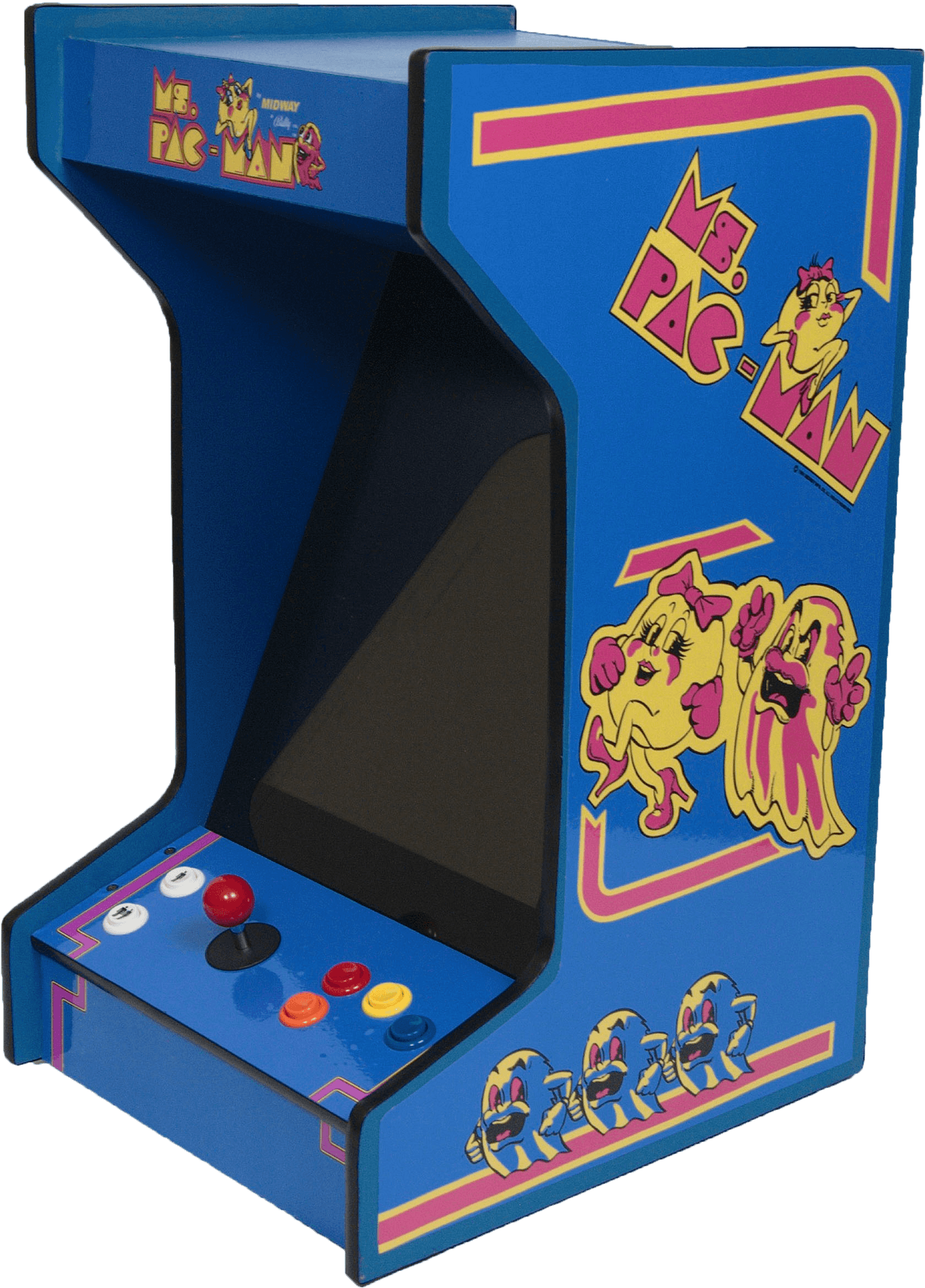 Ms Pac Man Arcade Cabinet Classic PNG Image