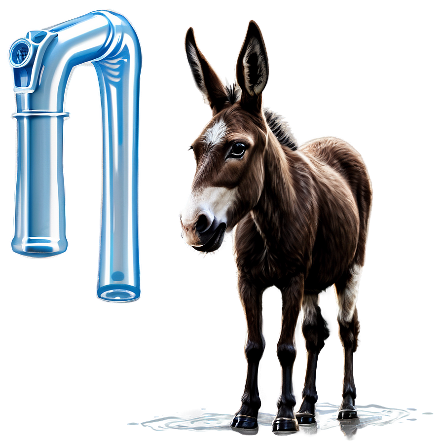 Mule Drinking Water Png Qfe PNG Image