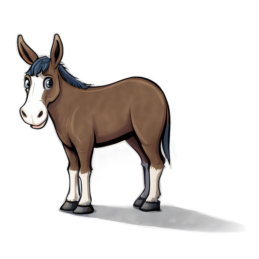 Mule In Cartoon Style Png Abl PNG Image