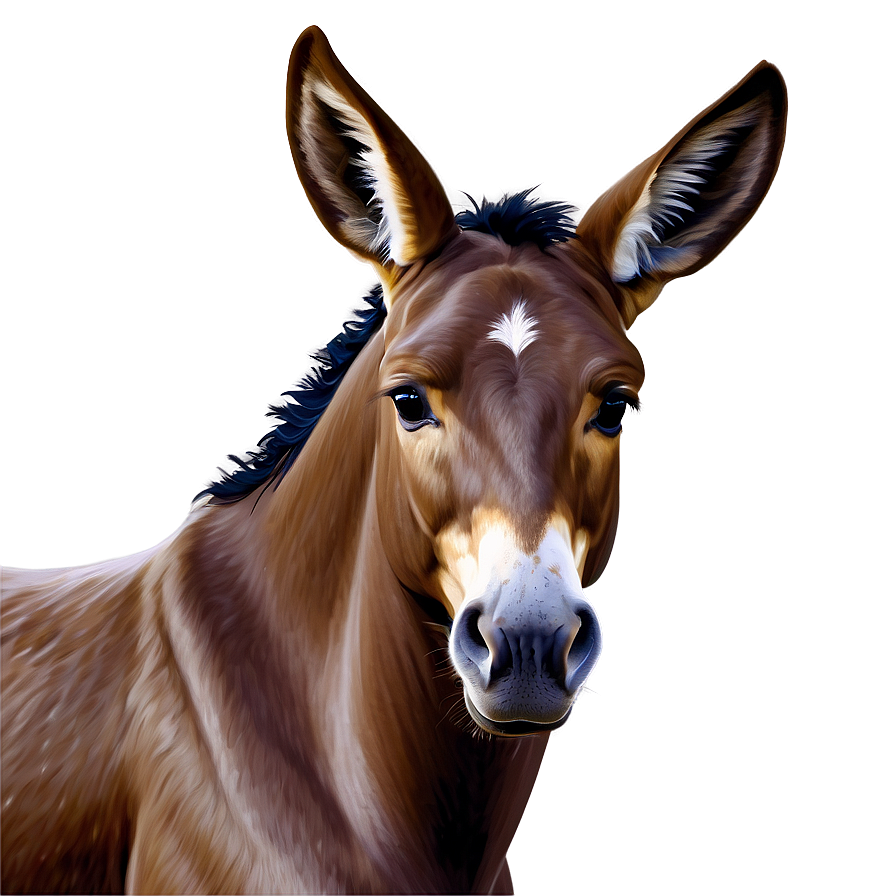 Mule Portrait Png 06292024 PNG Image