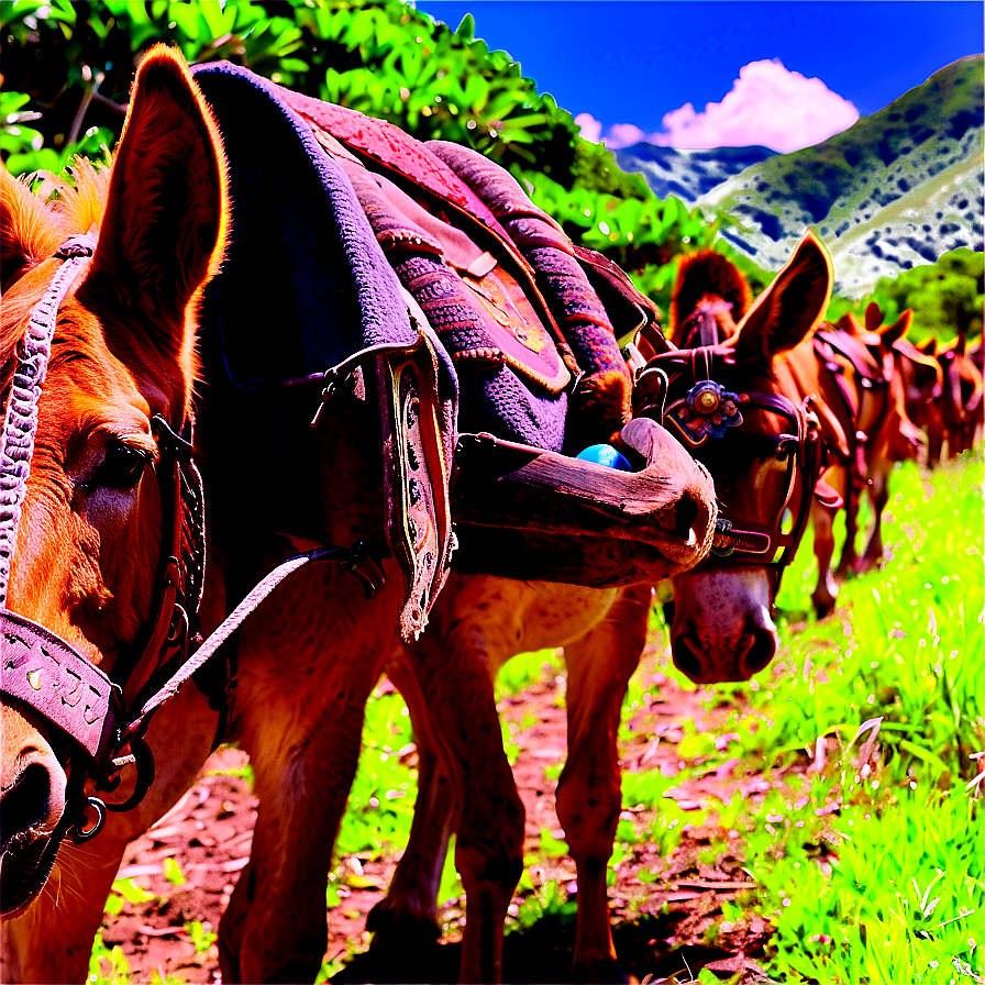 Mule Train Adventure Png Ikf72 PNG Image