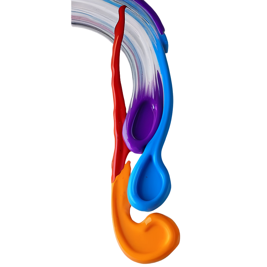 Multi-colored Paint Stroke Png 92 PNG Image