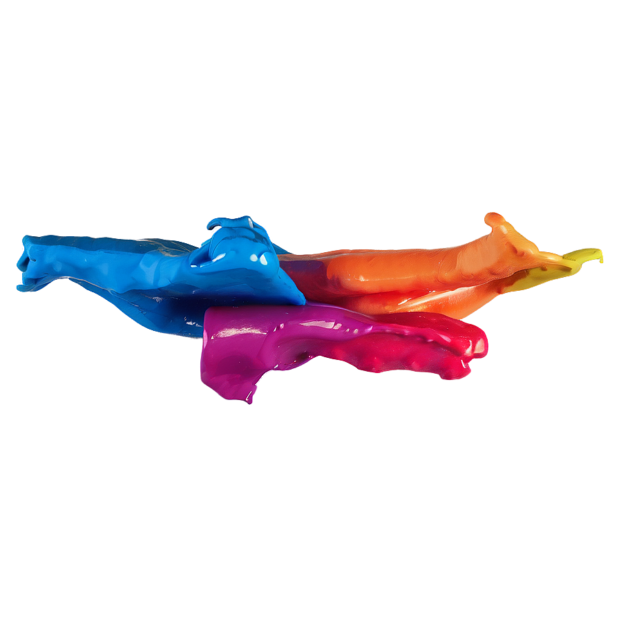 Multi-colored Paint Stroke Png Dmu63 PNG Image